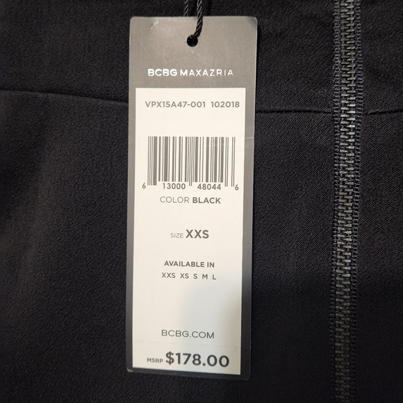 New BCBGMAXAZRIA Corset Crepe Tank Top - Picture 8 of 9